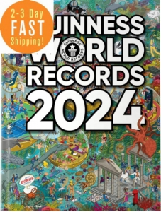 Guinness World Records 2024 Hardcover Book, 256 Pages, Blue Planet, Elizabeth Ii
