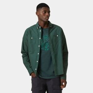 Helly Hansen Men's Organic Cotton Flannel Shirt Green 2xl - Darkest Spr Green - Male