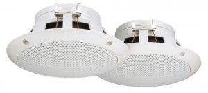 monacor spe-230/ws flush mount speaker 50 w 8 1 pair white uomo