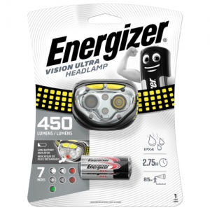 1 Set X Energizer - 7638900424478 - Torch: Led Headtorch, Waterproof, 2h, 400lm,