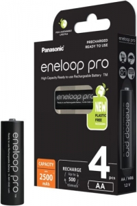 12 Panasonic Eneloop Pro Aa Batteries Eco Rechargeable Hr6 4bl 1.2v 2500mah New