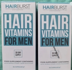 2×hairburst Hair Vitamins For Men 60 Capsules 1 Month Supply