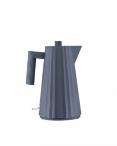 alessi electric kettle - plisse - 1.7l grey