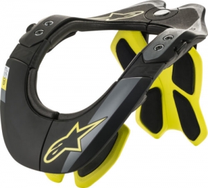 Alpinestars Bionic Neck Support Black/yellow Lg-xl # 6500019-155-lg/xl