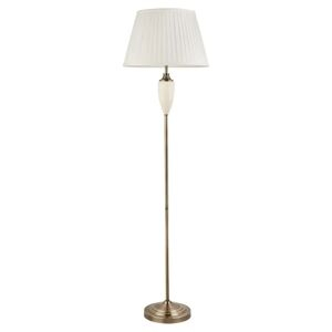 Astoria Grand Bonnett 154cm Classic Cream Antique Floor Lamp Brown/white 154.0 H X 45.0 W X 45.0 D Cm