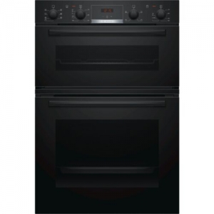 bosch serie 4 mbs533bb0b electric double oven - , black