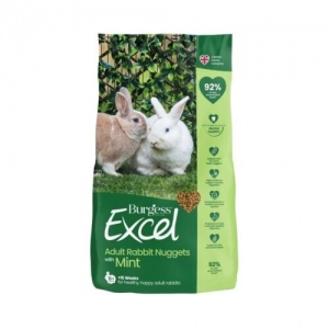 Burgess Excel Adult Rabbit Nuggets With Mint Food 10kg