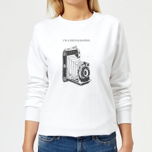 by iwoot photography vintage scribble women's sweatshirt - - xs - white donna