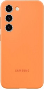 Case For Samsung Galaxy S23 Soft Touch Silicone Cover Original Orange