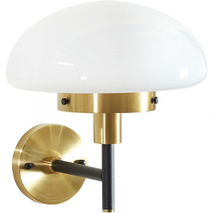 Classic Wall Lamp Half Globe Shade On-off Switch Living Room Bedroom Black Minij