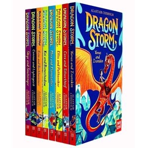 Dragon Storm Series Books 1 - 8 Collection Set By Alastair Chisholm Tomás And...