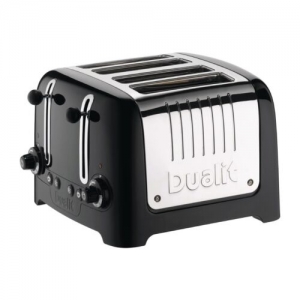 Dualit 46205 Lite 4-slot Toaster, Glossy Black