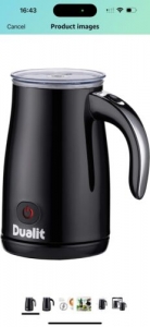 Dualit Milk Frother | Hot & Cold Frothed Milk | Ideal For Lattes, Cappuccinos, F