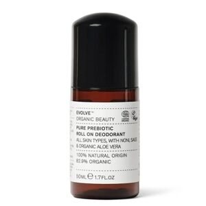 Evolve Beauty Organic Pure Prebiotic Roll-on Deodorant 50ml Aluminium Free