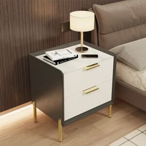 Fairmont Park Bekbele Solid + Manufactured Wood Bedside Table Brown/gray/green/white/yellow 53.0 H X 48.5 W X 38.5 D Cm