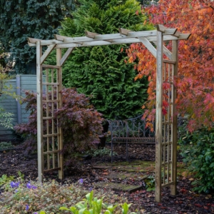 forest garden classic flat top arch (home delivery) natural