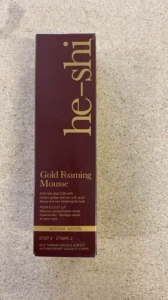 He-shi Gold Foaming Mousse - Medium Self Tan - Quick Dry - Easy To Apply