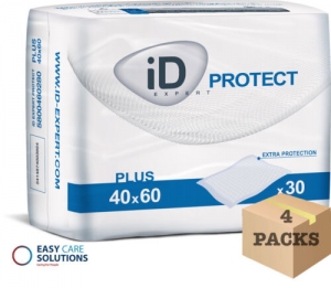 Id Expert Protect Super - Disposable Incontinence Bed Pads - 60 X 90cm -4 X 30