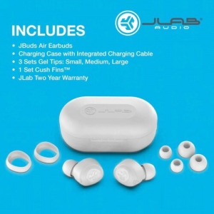 jlab jbuds air in-ear true wireless earbuds - white uomo