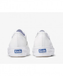 keds womens triple cvo core canvas shoes with cushioned footbed - size uk 3 white donna