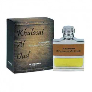 Khulasat Al Oud Perfume Spray 100ml Al Haramain - Leather, Oudh, Amber, Sweet