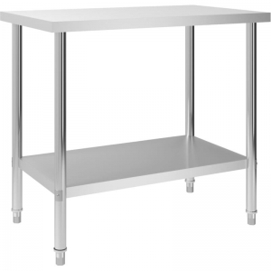 Kitchen Work Table 100x60x85 Cm Stainless Steel