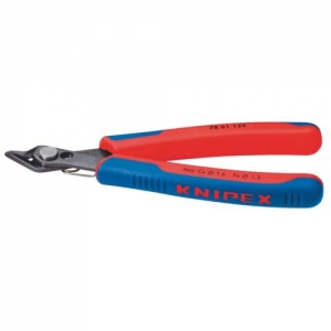 knipex 78 61 125 sbe spring steel electronics super-knips, 125mm red