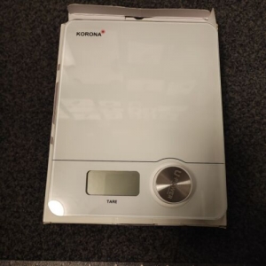 korona pia kitchen scales digital weight range=5 kg white