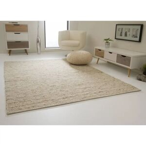 Latitude Run Hand-woven Rug Wilmslow Made From Wool In A Classic Wool Blend White 250.0 W X 1.0 D Cm