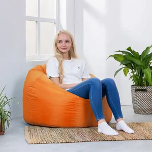Latitude Run Veeva Teen Classic Bean Bag Chair Orange 62.0 H X 73.0 W X 73.0 D Cm