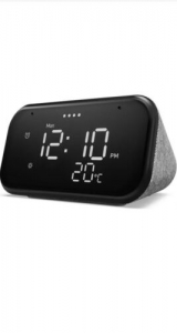 Lenovo Smart Clock Essential With Google Assistant Black Night Light
