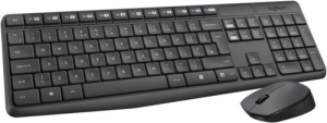 logitech 920-007907 mk235 wireless and mouse combo keyboard usb azerty french grey