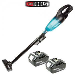 Makita Dcl180 18v Lxt Black Vacuum Cleaner With 2 X 5.0ah Batteries & Charger
