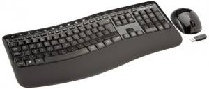 Microsoft Wireless Comfort Desktop 5050 Uk Qwerty Keyboard, Black