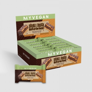 myvegan vegan double dough brownie (12 pack) - caramel latte uomo