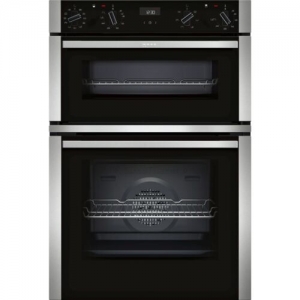 Neff U1ace5hn0b Built In 59cm Electric Double Oven Stainless Steel A/b