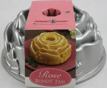 New Nordic Ware Rose Toffee Bundt Pan