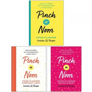 Pinch Of Nom Food Planner Collection 3 Books Set By Kay Featherstone, Kate Alli