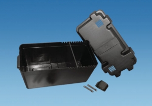 Pls Po588 - Plastic Battery Box - Black (405x200x190mm)