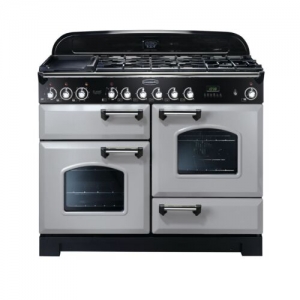 Rangemaster Cdl110dffrp/c Classic Deluxe Dual Fuel Range Cooker 110cm Royal Pearl
