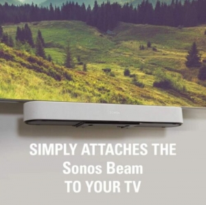 Sanus Wssbm1-b2 Sounbar Tv Mount Designed For Sonos Beam - Black