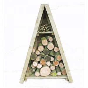 shire small triangular log store overlap brown
