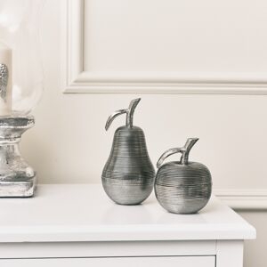 Silver Apple & Pear Storage Ornaments Material: Metal