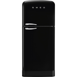 smeg fab50rbl5 50s retro style fridge freezer black