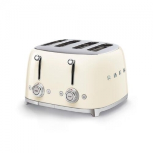 Smeg Tsf03cruk 4 Slice Toaster - Cream - Retro