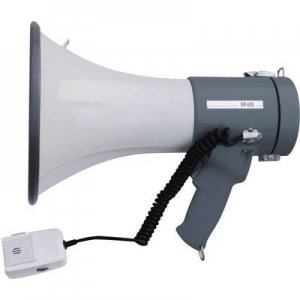speaka professional er-66s megaphone + microphone, + strap, built-in sound effects uomo