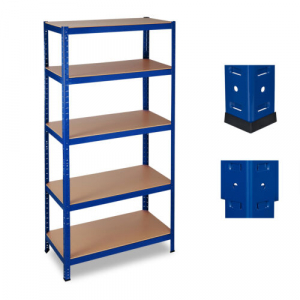Symple Stuff Servantes Heavy-duty Shelf Blue/black 180.0 H X 90.0 W X 45.0 D Cm