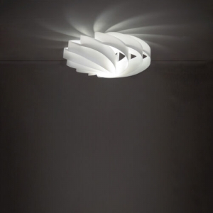 This Lighting Works 1-light Flush Mount White 14.0 H X 30.0 W X 30.0 D Cm