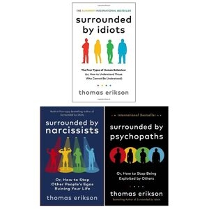 Thomas Erikson 3 Books Collection Set Surrounded By Idiots,bad Bosses Paperb New