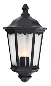 Traditional Black Cast Aluminium Outdoor Lantern Wall Light By Happy Homewares